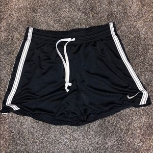 Black mesh Nike shorts